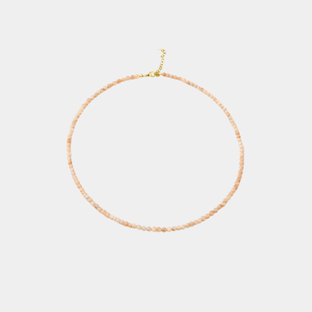 Basic Bead Necklace- Sunstone