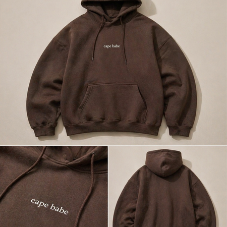 Cape Babe Hoodie Chocolate