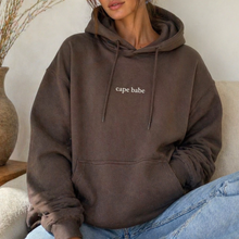 Load image into Gallery viewer, Cape Babe Hoodie Chocolate