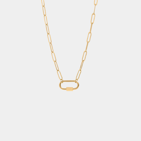 DIY Paperclip Carabiner Necklace