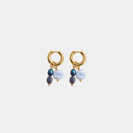 Chaos Pearl Hoops