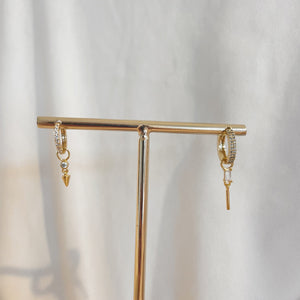 Zirconia Baguette charm