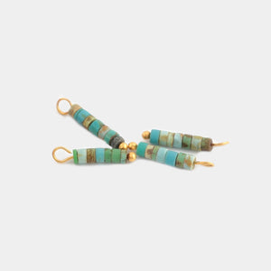 Turquoise Beaded charm