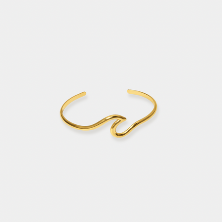 Gold Wave bangle