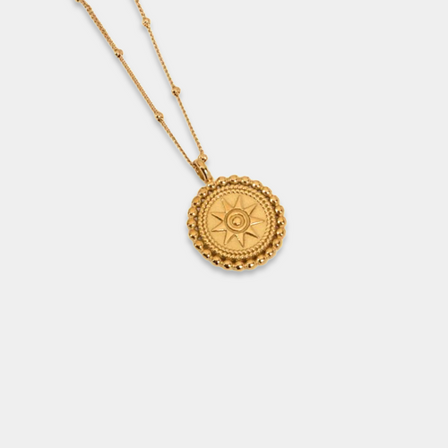 Dotted Star compass necklace