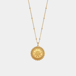 Dotted Star compass necklace