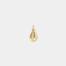Load image into Gallery viewer, Gold Cowrie Shell Charm