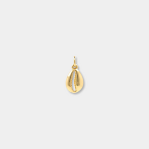 Gold Cowrie Shell Charm