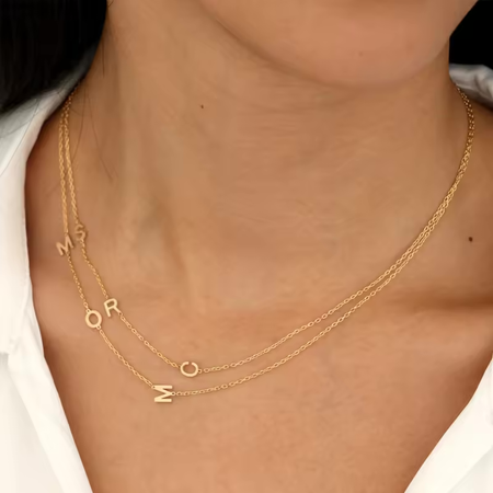 Connecting Initial Necklace