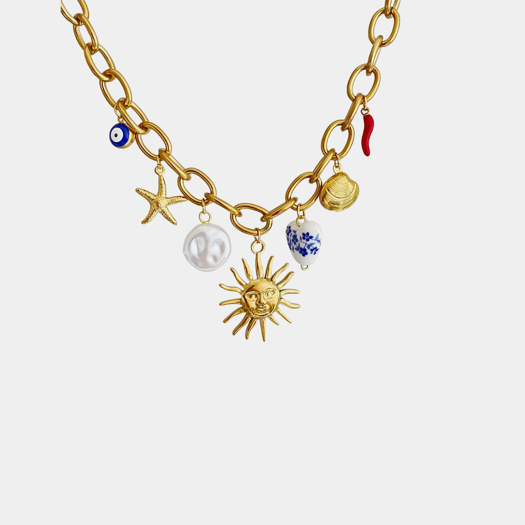 Mykonos Charm Necklace – TheBlondeChaos