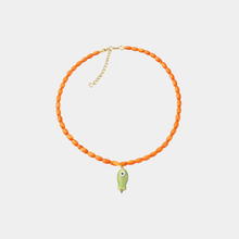 Load image into Gallery viewer, Ceramic Fish Necklace - Salmon