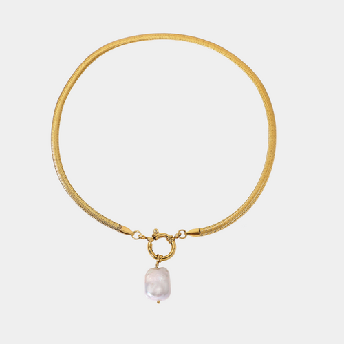 Snake Pearl Necklace