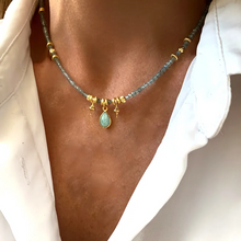 Load image into Gallery viewer, Azure Drop Necklace