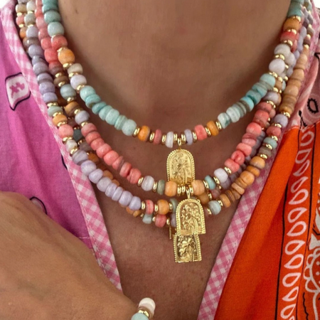 Beaded Palm Necklace