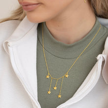 Load image into Gallery viewer, Falling star Necklace gold