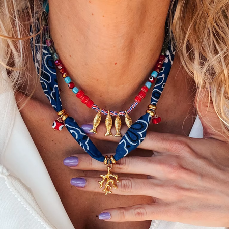 Quattro Fishy  Necklace