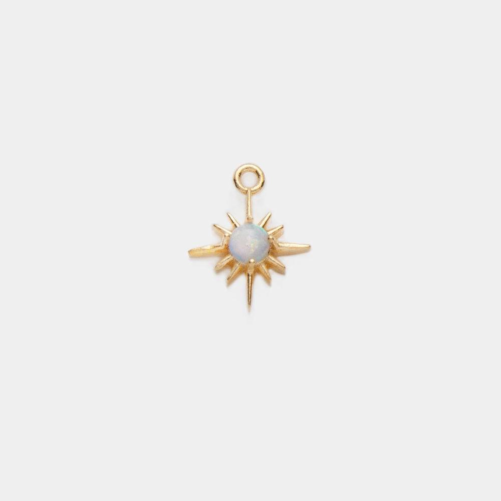 Opal North Star Charm