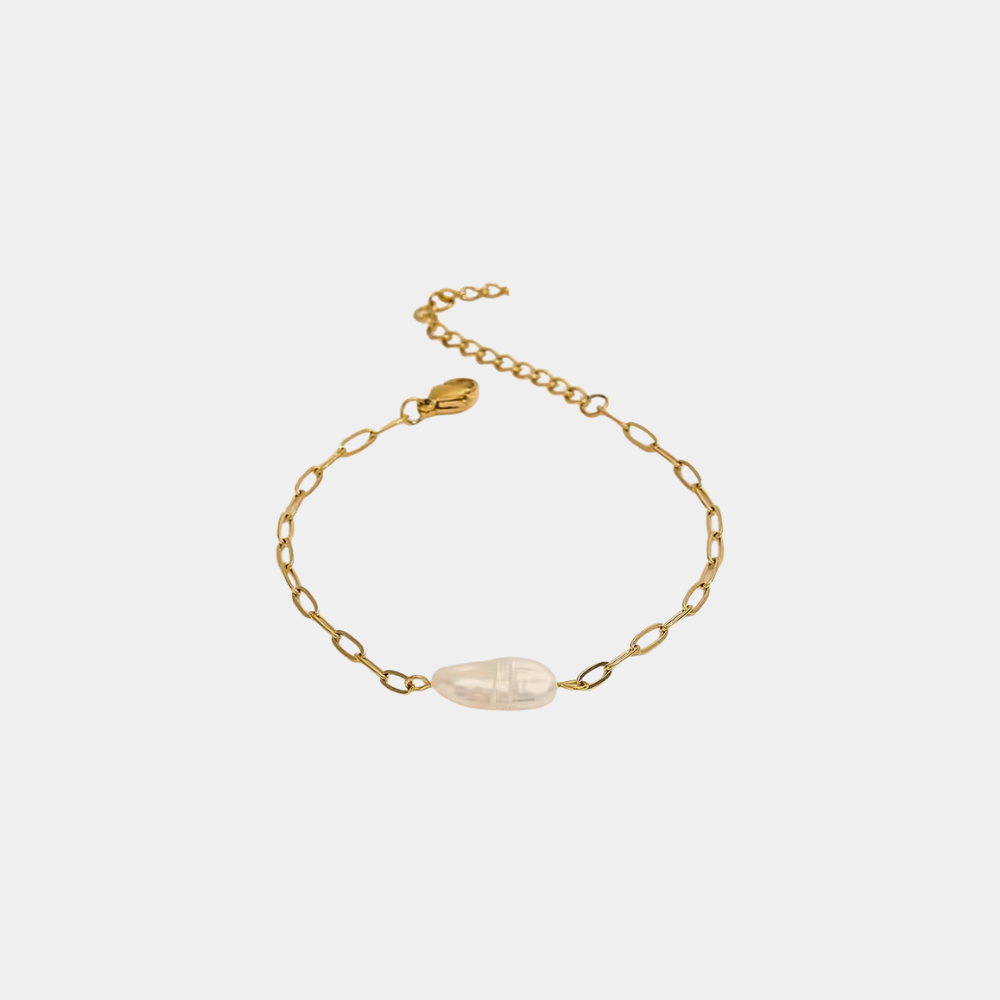 Pearl Paperclip Bracelet