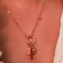 Load image into Gallery viewer, Heart/Sun Clip Necklace