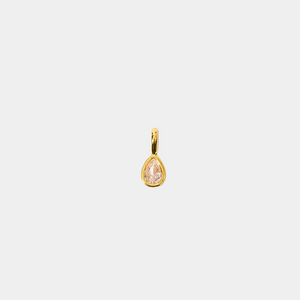 Clear Teardrop charm