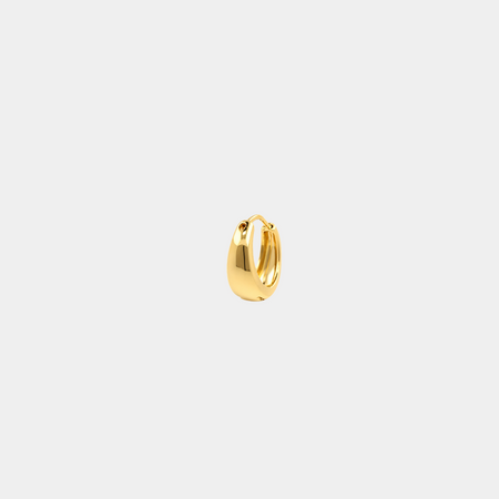Bold teardrop huggie