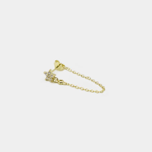 Bling Star Stud Chain Gold