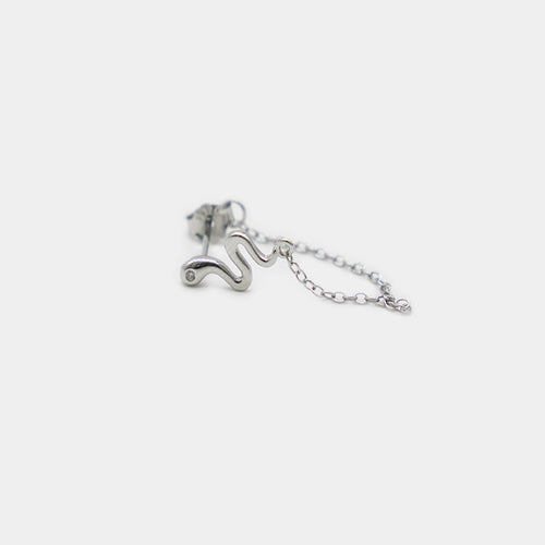Silver Snake Chain earring