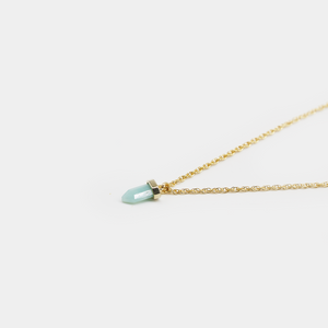 Amazonite point necklace