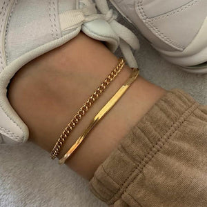 Herringbone Anklet