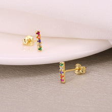 Load image into Gallery viewer, Rainbow Bar Stud