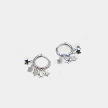 Load image into Gallery viewer, Falling Star earrings Silver