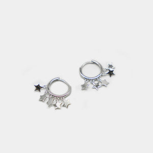 Falling Star earrings Silver