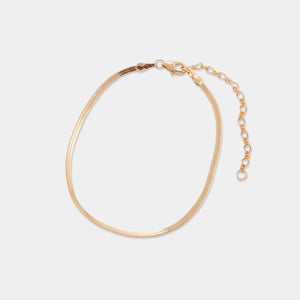 Flat chain bracelet