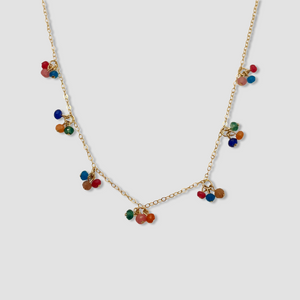 Colorful bunch necklace