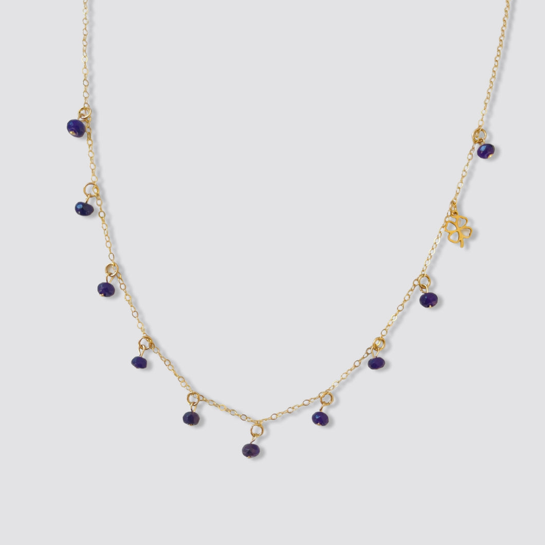 Lucky purple necklace