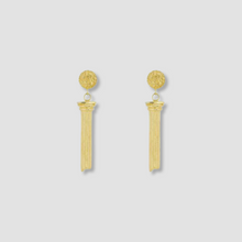 Load image into Gallery viewer, Pillar earrings gold pair