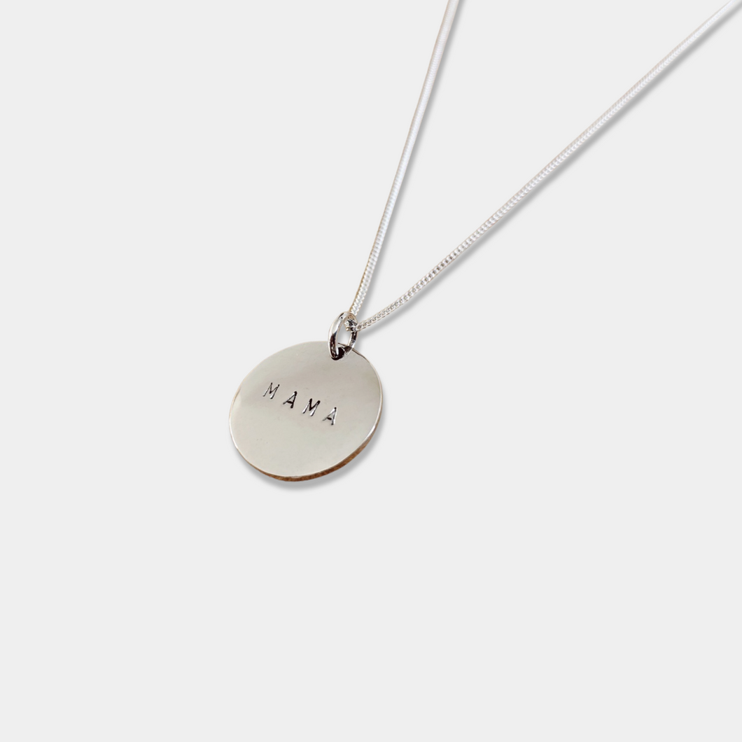 Mama Coin Necklace silver – TheBlondeChaos - Main Image