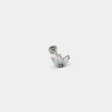 Load image into Gallery viewer, Opal Stud Wing Silver