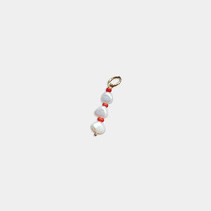 Coral pearl charm